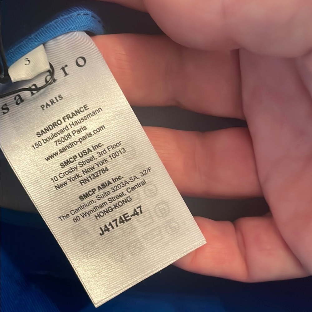 Sandro Paris Royal Blue Garment - Picture 9 of 13
